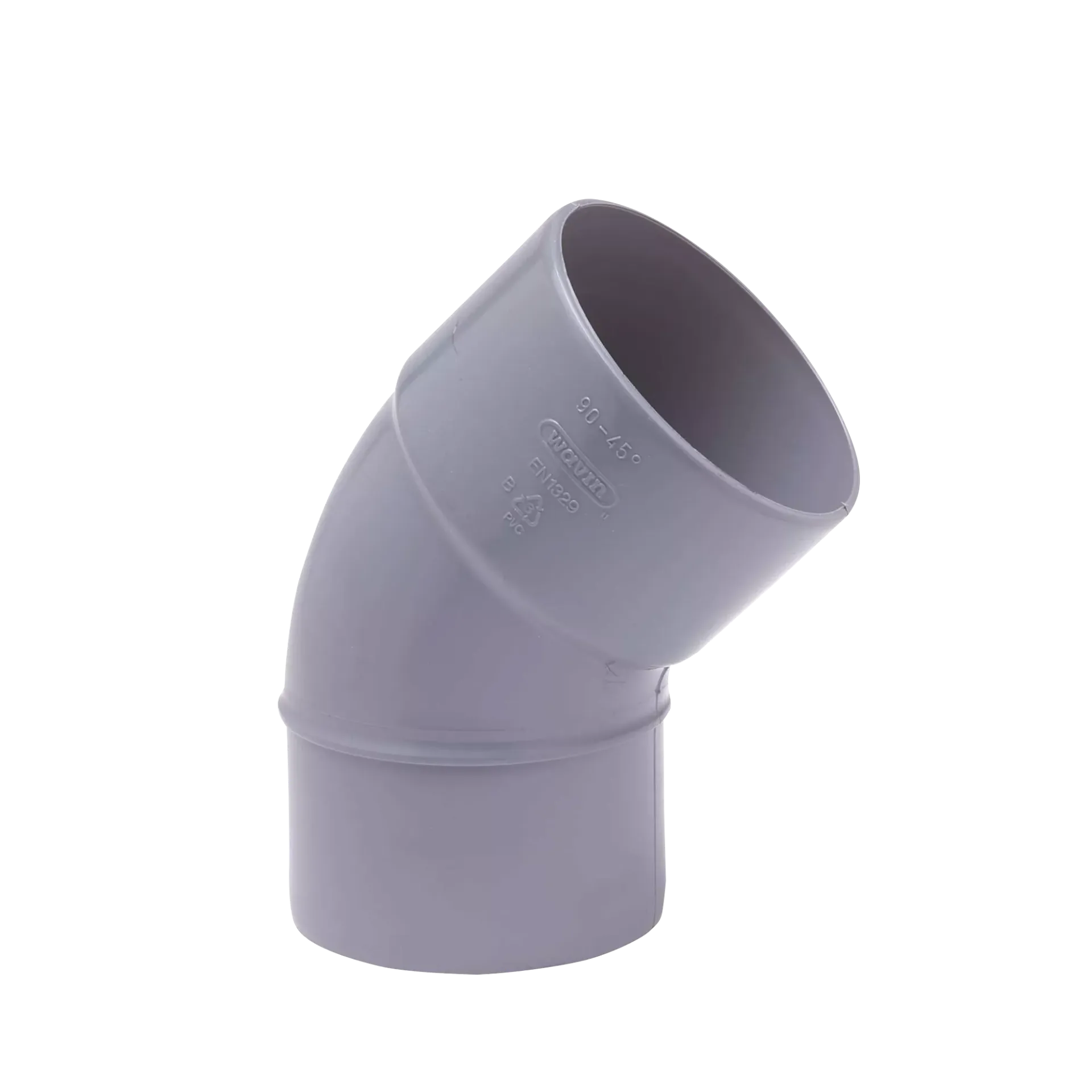 PVC BOCHT ø160 45° M/S
