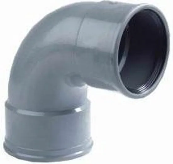 PVC BOCHT ø125 87° M/M