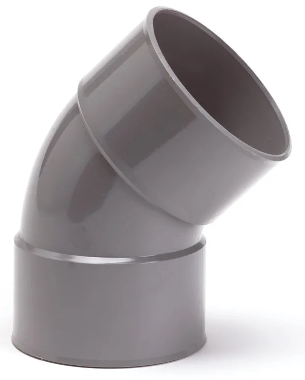 PVC BOCHT ø160 45° M/M
