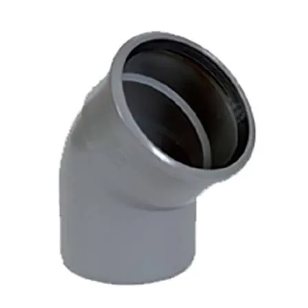 PVC BOCHT ø200 45° M/S