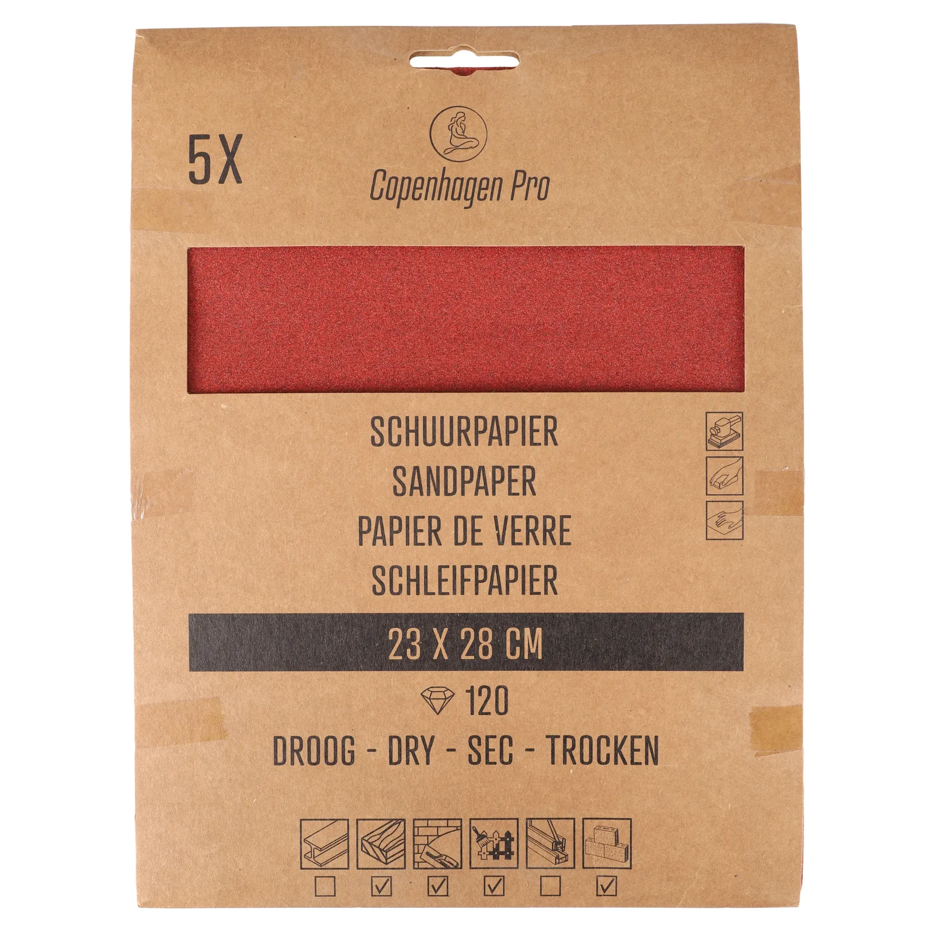 [SSHI23.505.12] COPENHAGEN PRO DROOG SCHUURPAPIER 23x28CM K120